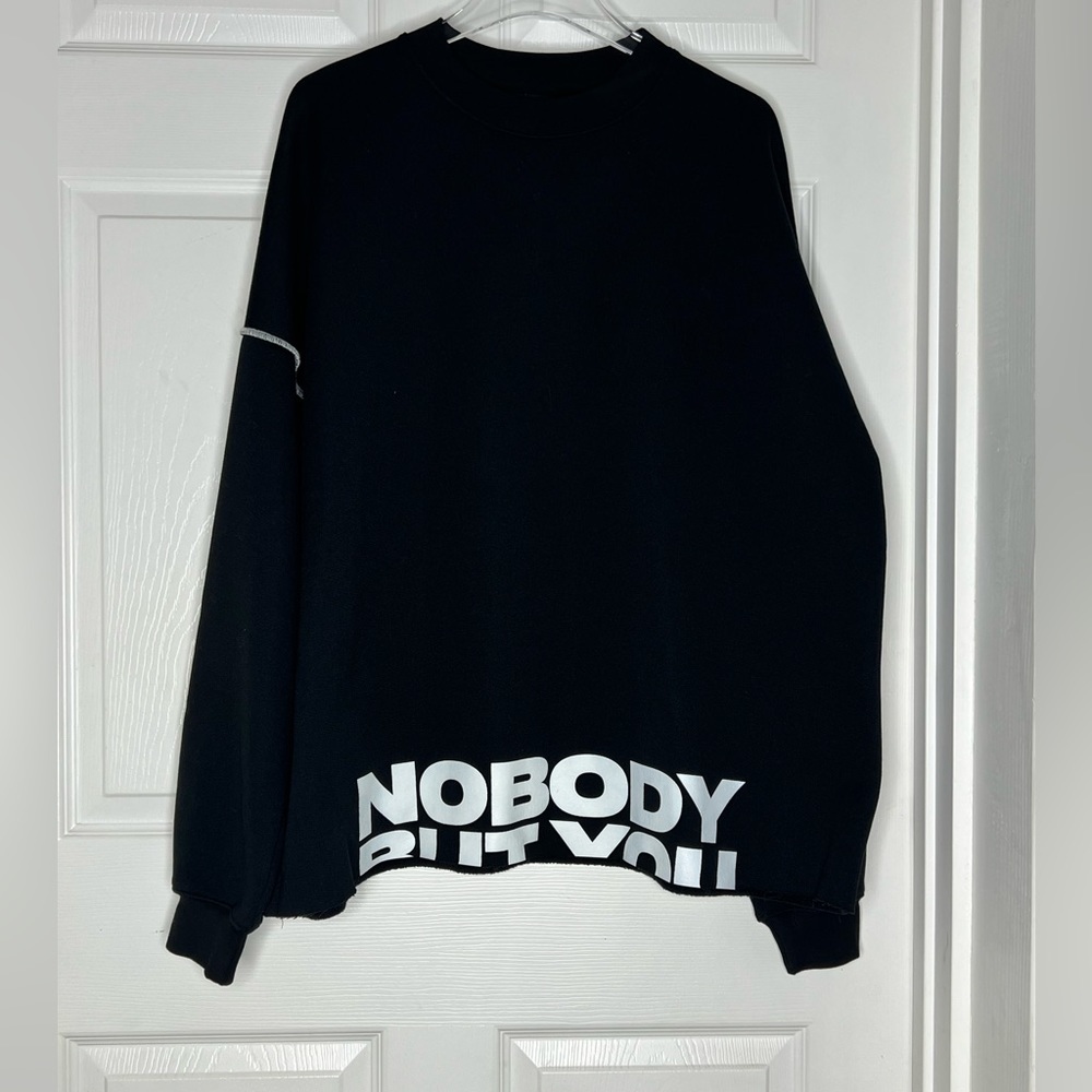 Sonder Brent Faiyaz Streetwear “Nobody But You” Black Sweatshirt Sz M - Picture 7 of 12